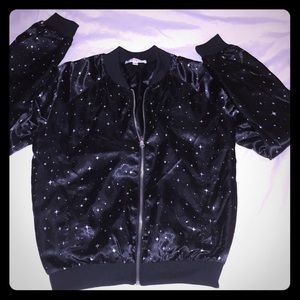 Satin bomber jacket small